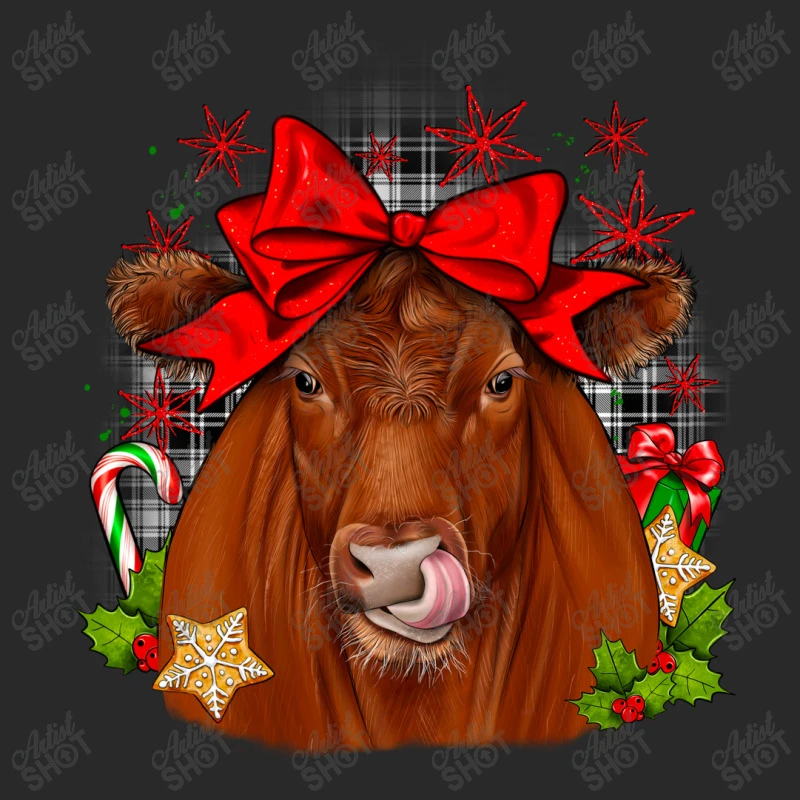 Christmas Red Angus Toddler T-shirt 5 Christmas Red Angus Toddler T-shirt - Image 3