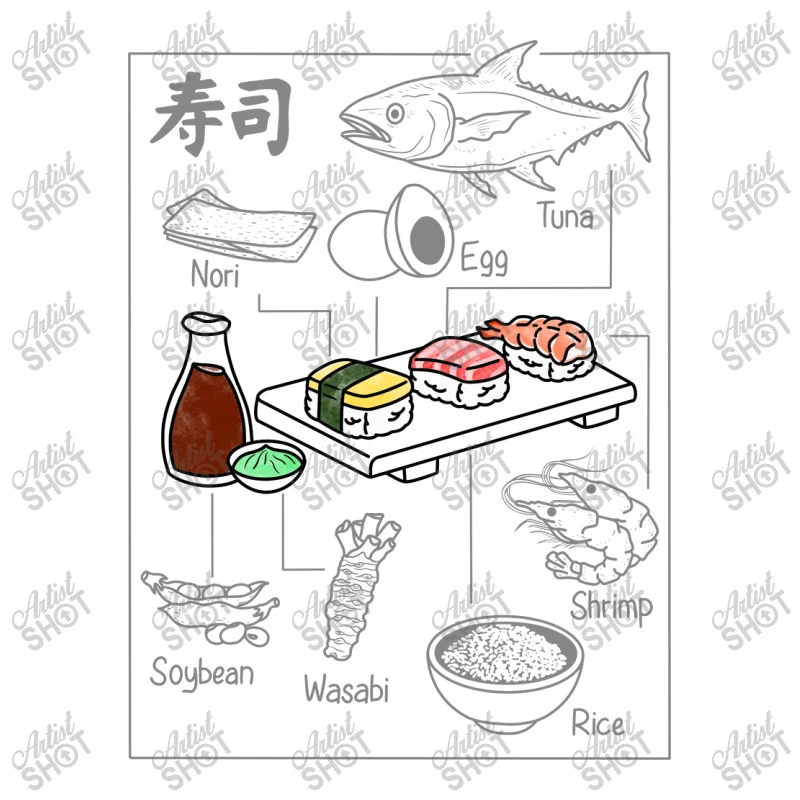Sushi Ingredients Youth Sweatshirt 7 Sushi Ingredients Youth Sweatshirt - Image 5