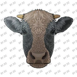 Cow Face Bovinae Cattle Rancher Farmer Animal Kids Youth Tee -Kids Tshirts Zone d.2526165410.25064420.s3.1 ffffff Wml6 800x800 1