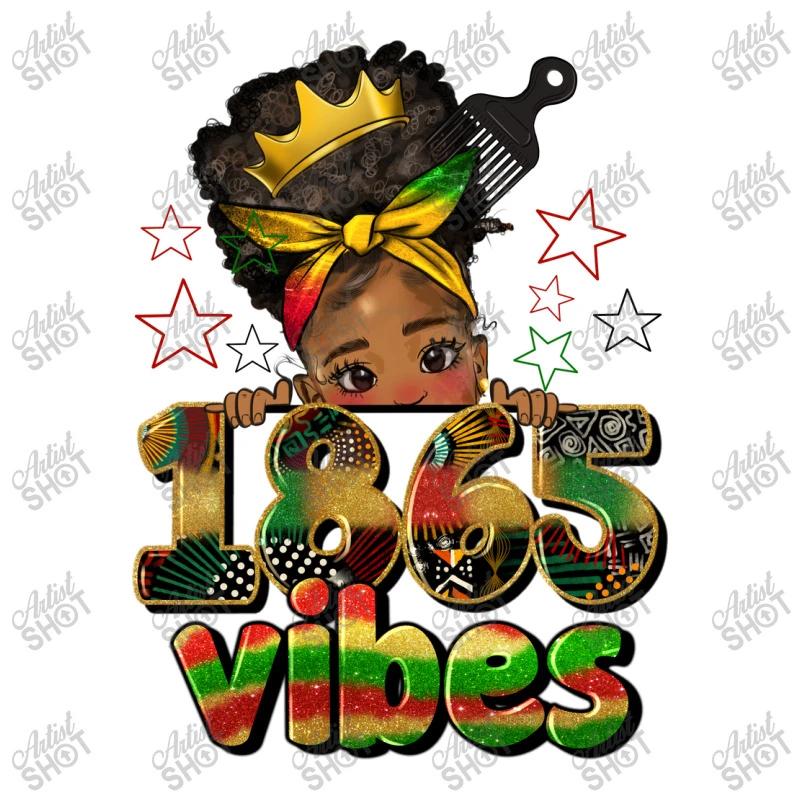 1865 Vibes Afro Peekaboo Girl Youth Tee 7 1865 Vibes Afro Peekaboo Girl Youth Tee - Image 5