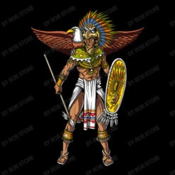 Aztec Eagle Warrior Native Mexican Indian Youth Sweatshirt -Kids Tshirts Zone d.2526618947.25071390.s3.1 000000 Um9iIFN0b3Jl 800x800 1