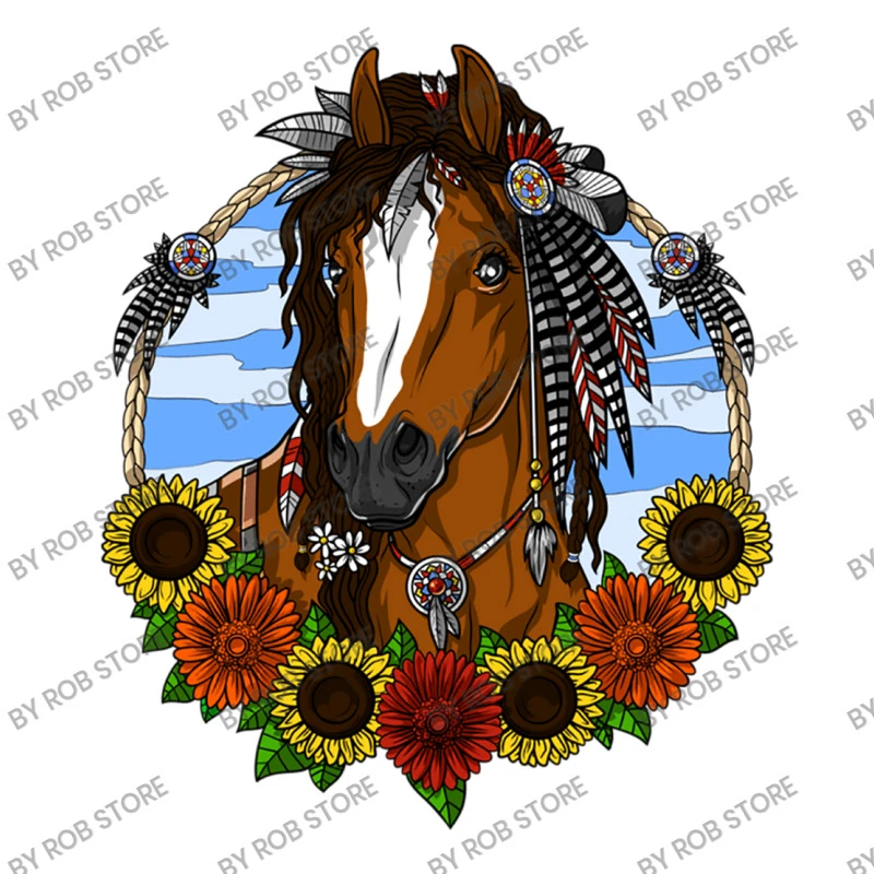 Horse Hippie Sunflowers Youth Hoodie 7 Horse Hippie Sunflowers Youth Hoodie - Image 5