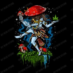 Magic Mushroom God Shiva Psychedelic Dance Youth Hoodie -Kids Tshirts Zone d.2526646053.25082835.s3.1 000000 Um9iIFN0b3Jl 800x800 1