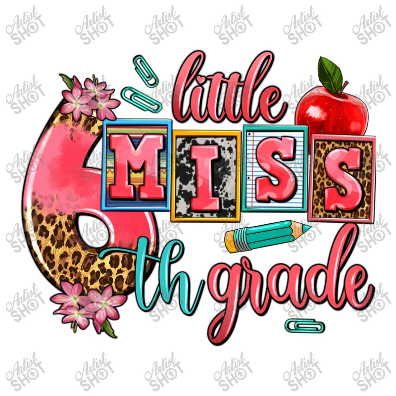 Little Miss 6 Th Grade Youth Sweatshirt 7 Little Miss 6 Th Grade Youth Sweatshirt - Image 5