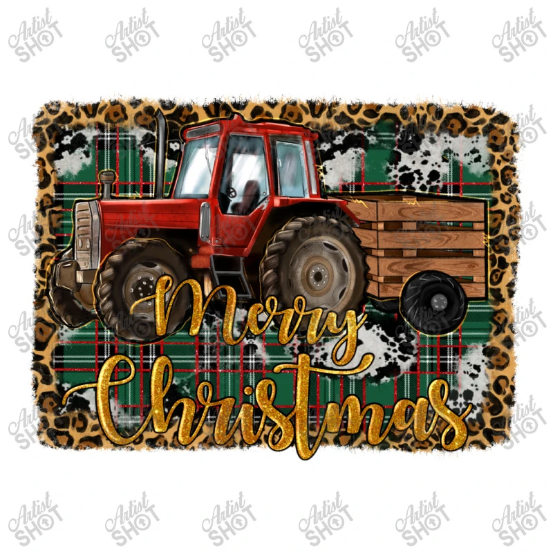 Merry Christmas Farm Tractor Youth Sweatshirt 7 Merry Christmas Farm Tractor Youth Sweatshirt - Image 5