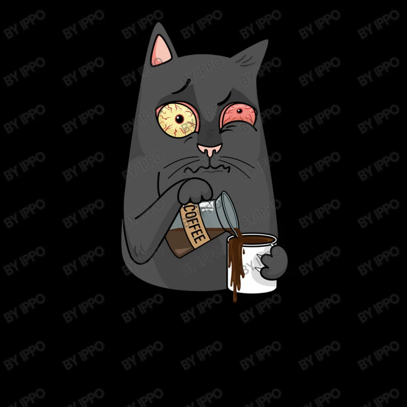 Funny Cat, Life Begins After Coffee Youth Hoodie 7 Funny Cat, Life Begins After Coffee Youth Hoodie - Image 5