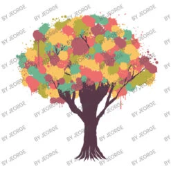 Painted Tree Colorfull Leaves Nature Design Youth Tee -Kids Tshirts Zone d.2526927517.25080517.s3.1 ffffff SmVvcmdl 800x800 1