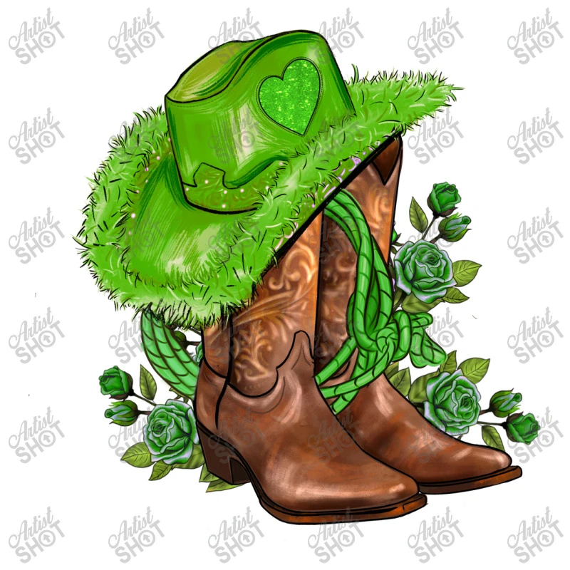 Green Cowgirl And Roses Youth Sweatshirt 7 Green Cowgirl And Roses Youth Sweatshirt - Image 5