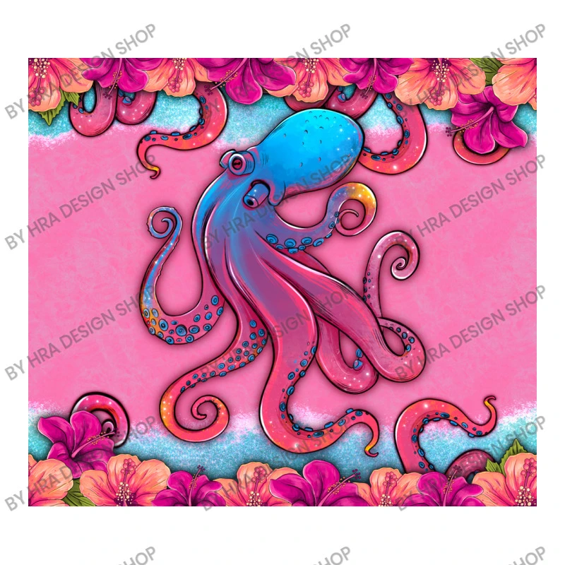 Floral Octopus Toddler T-shirt 5 Floral Octopus Toddler T-shirt - Image 3