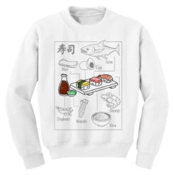 Sushi Ingredients Youth Sweatshirt 9 Sushi Ingredients Youth Sweatshirt -Kids Tshirts Zone pd.2522754565.52.25044071.s3.1 front white ffffff none x7y0 155 800x800 1