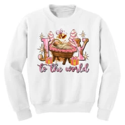 Joy To The World Youth Sweatshirt 9 Joy To The World Youth Sweatshirt -Kids Tshirts Zone pd.2524070952.52.25058402.s3.1 front white ffffff none x0y0 169 800x800 1