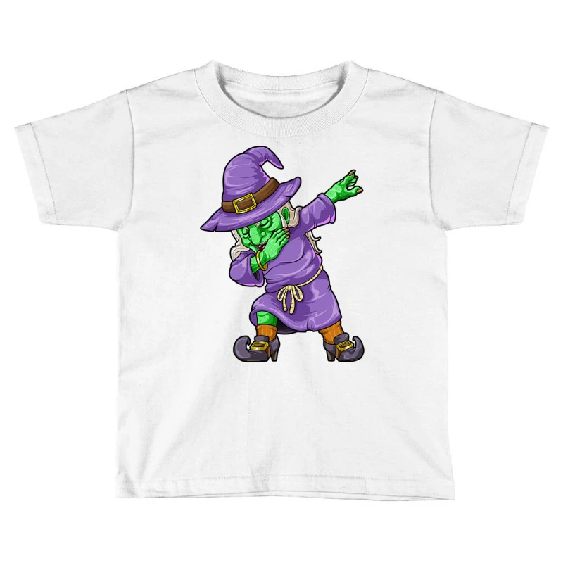 Dabbing Witch Halloween Costume Funny Creepy Boys Toddler T-shirt 3 Dabbing Witch Halloween Costume Funny Creepy Boys Toddler T-shirt