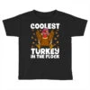 Coolest Turkey In The Flock Thanksgiving Friendsgi Toddler T-shirt -Kids Tshirts Zone pd.2526166916.58.25065182.s3.1 front black ffffff none x3y0 129 800x800 1