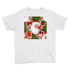 Christmas Santa Claus And Gift Box Youth Tee -Kids Tshirts Zone pd.2526290081.37.25057689.s3.2 front white ffffff none x0y0 129 800x800 1