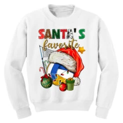 Santa's Favorite Volleyball Youth Sweatshirt 9 Santa's Favorite Volleyball Youth Sweatshirt -Kids Tshirts Zone pd.2526348801.52.25087164.s3.1 front white ffffff none x8y0 153 800x800 1
