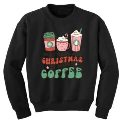 All I Want For Christmas Is More Coffee Retro Groo Youth Sweatshirt -Kids Tshirts Zone pd.2526376553.52.25088317.s3.1 front black ffffff none x17y0 135 800x800 1