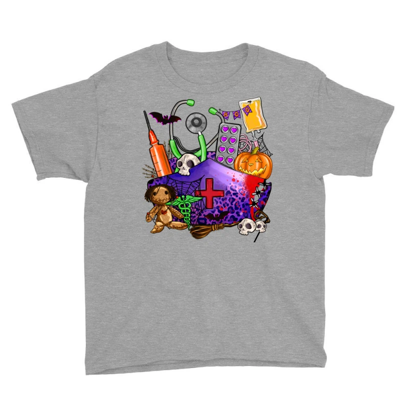 Zombie Nurse Halloween Youth Tee 5 Zombie Nurse Halloween Youth Tee - Image 3