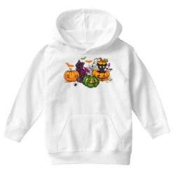 Black Cat And Pumpkin Youth Hoodie -Kids Tshirts Zone pd.2526428020.53.25057461.s3.1 front white ffffff none x0y0 113 800x800 1