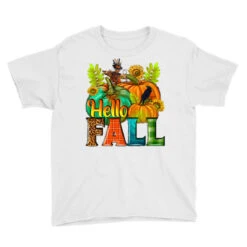 Hello Fall Youth Tee -Kids Tshirts Zone pd.2526457193.37.25057324.s3.1 front white ffffff none x0y0 129 800x800 1