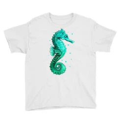 Blue Seahorse Youth Tee -Kids Tshirts Zone pd.2526573320.37.25093675.s3.1 front white ffffff none x21y0 87 800x800 1