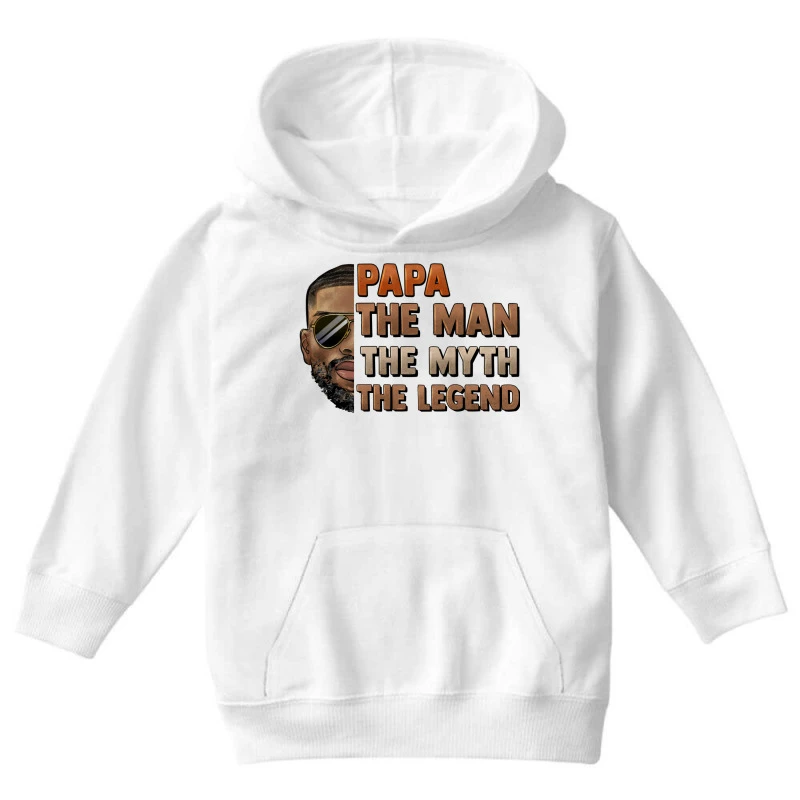 Papa The Man Myth Legend Youth Hoodie 5 Papa The Man Myth Legend Youth Hoodie - Image 3