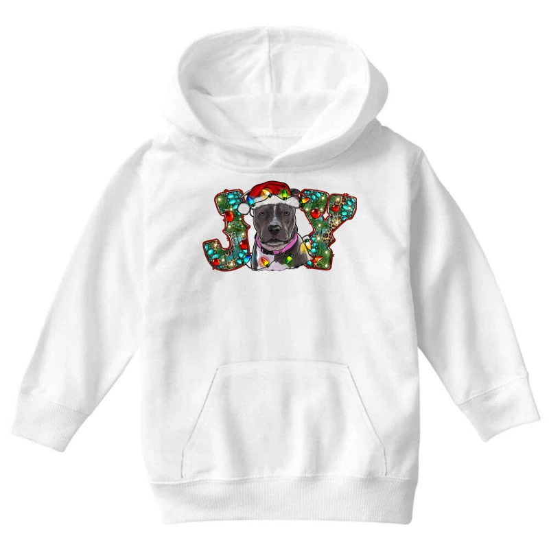 Christmas Pitbull Joy Youth Hoodie 5 Christmas Pitbull Joy Youth Hoodie - Image 3