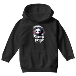 Your Soul Is Mine Youth Hoodie 8 Your Soul Is Mine Youth Hoodie -Kids Tshirts Zone pd.2526610480.53.25069074.s3.1 front black ffffff none x24.5y0 64 800x800 1