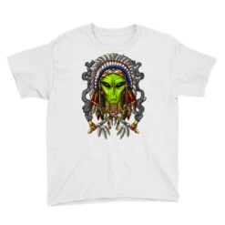 Alien Native American Chief Indian Ufo Youth Tee 9 Alien Native American Chief Indian Ufo Youth Tee -Kids Tshirts Zone pd.2526615161.37.25069080.s3.1 front white ffffff none x7y0 115 800x800 1