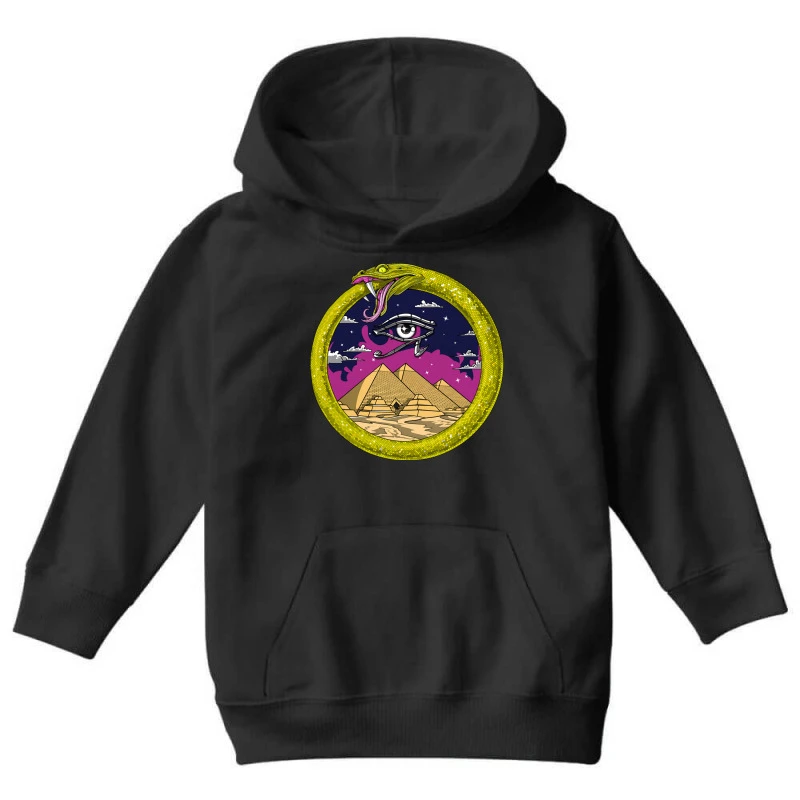 Egyptian Ouroboros Youth Hoodie 5 Egyptian Ouroboros Youth Hoodie - Image 3