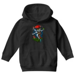 Magic Mushroom God Shiva Psychedelic Dance Youth Hoodie -Kids Tshirts Zone pd.2526646053.53.25082835.s3.1 front black ffffff none x22y0 69 800x800 1