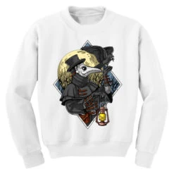Plague Doctor Youth Sweatshirt -Kids Tshirts Zone pd.2526655068.52.25085274.s3.1 front white ffffff none x5y0 159 800x800 1