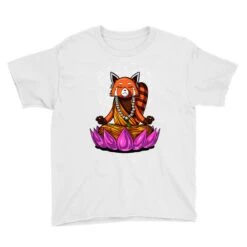 Red Panda Bear Yoga Meditation Youth Tee -Kids Tshirts Zone pd.2526658749.37.25087672.s3.1 front white ffffff none x7.5y0 114 800x800 1