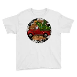 Farm Truck Christmas Youth Tee -Kids Tshirts Zone pd.2526675848.37.25095100.s3.1 front white ffffff none x0y0 129 800x800 1