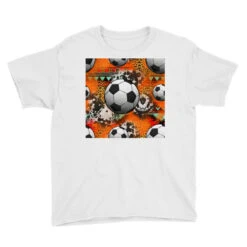 Soccer Seamless Pattern Youth Tee -Kids Tshirts Zone pd.2526709826.37.25095328.s3.2 front white ffffff none x0y0 129 800x800 1