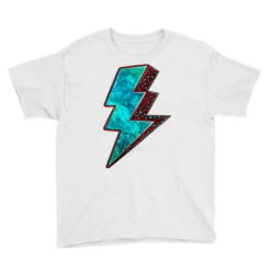 Turquoise Leopard Lightning Bolt Youth Tee -Kids Tshirts Zone pd.2526727541.37.25095339.s3.1 front white ffffff none x14.5y0 100 800x800 1
