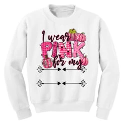 Personalized I Wear Pink For Youth Sweatshirt -Kids Tshirts Zone pd.2526742422.52.25095420.s3.1 front white ffffff none x0y0 169 800x800 1