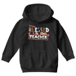 Blessed Teacher Youth Hoodie 9 Blessed Teacher Youth Hoodie -Kids Tshirts Zone pd.2526749110.53.25091989.s3.1 front black ffffff none x0y0 113 800x800 1