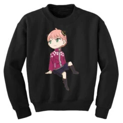 Cool Anime School Academy Agent Youth Sweatshirt 9 Cool Anime School Academy Agent Youth Sweatshirt -Kids Tshirts Zone pd.2526829410.52.25098388.s3.1 front black ffffff none x27.5ym0.5 114 800x800 1