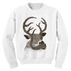 Moustache Make A Difference Youth Sweatshirt -Kids Tshirts Zone pd.2526917731.52.25075427.s3.1 front white ffffff none x8.5y0 152 800x800 1