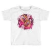 Breast Cancer Floral Woman Hands Toddler T-shirt