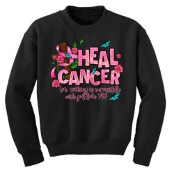 Heal Cancer Youth Sweatshirt -Kids Tshirts Zone pd.2526960207.52.25097380.s3.1 front black ffffff none x0y0 169 800x800 1