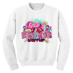 Breast Cancer Warrior Youth Sweatshirt -Kids Tshirts Zone pd.2526991722.52.25097107.s3.1 front white ffffff none x0y0 169 800x800 1
