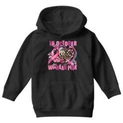 Western Leopard In October We Wear Pink Heart Youth Hoodie -Kids Tshirts Zone pd.2526995947.53.25097081.s3.1 front black ffffff none x8y0 97 800x800 1