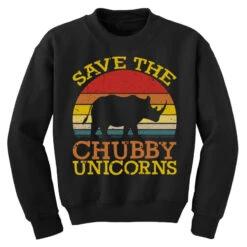 Save The Chubby Unicorns (2) Youth Sweatshirt -Kids Tshirts Zone pd.2527026844.52.25095615.s3.1 front black ffffff none x0y0 169 800x800 1
