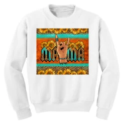 Rock Hand Mama Youth Sweatshirt -Kids Tshirts Zone pd.2527049490.52.25097600.s3.1 front white ffffff none x0y0 169 800x800 1