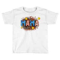 Usa Mama Leopard Background Toddler T-shirt