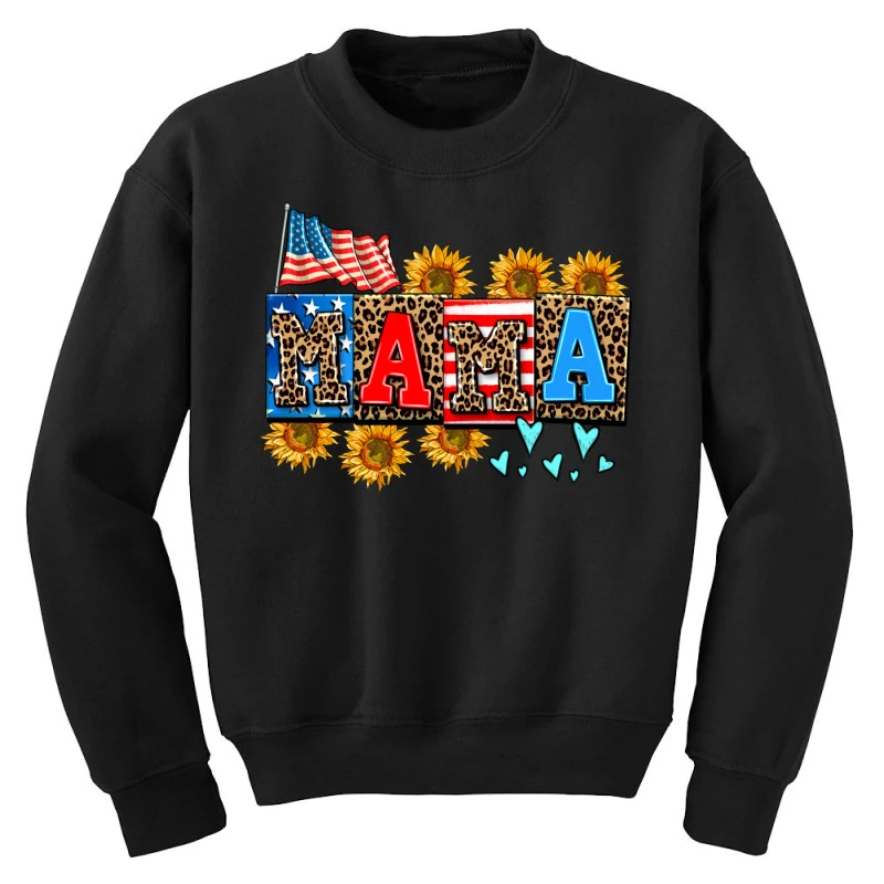Usa Sunflower Mama Youth Sweatshirt 5 Usa Sunflower Mama Youth Sweatshirt - Image 3