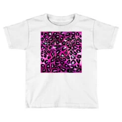Western Glitter Colorful Pink Leopard Pattern Toddler T-shirt