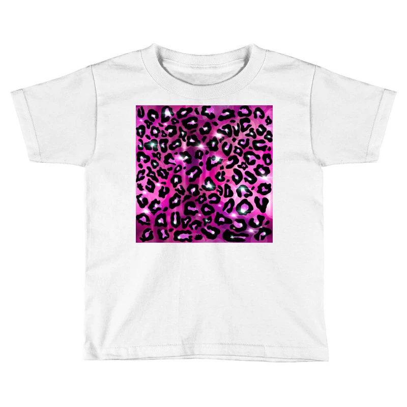 Western Glitter Colorful Pink Leopard Pattern Toddler T-shirt 3 Western Glitter Colorful Pink Leopard Pattern Toddler T-shirt