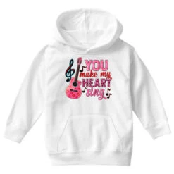 You Make My Heart Sing Youth Hoodie -Kids Tshirts Zone pd.2527120053.53.25102562.s3.1 front white ffffff none x2.5y0 108 800x800 1